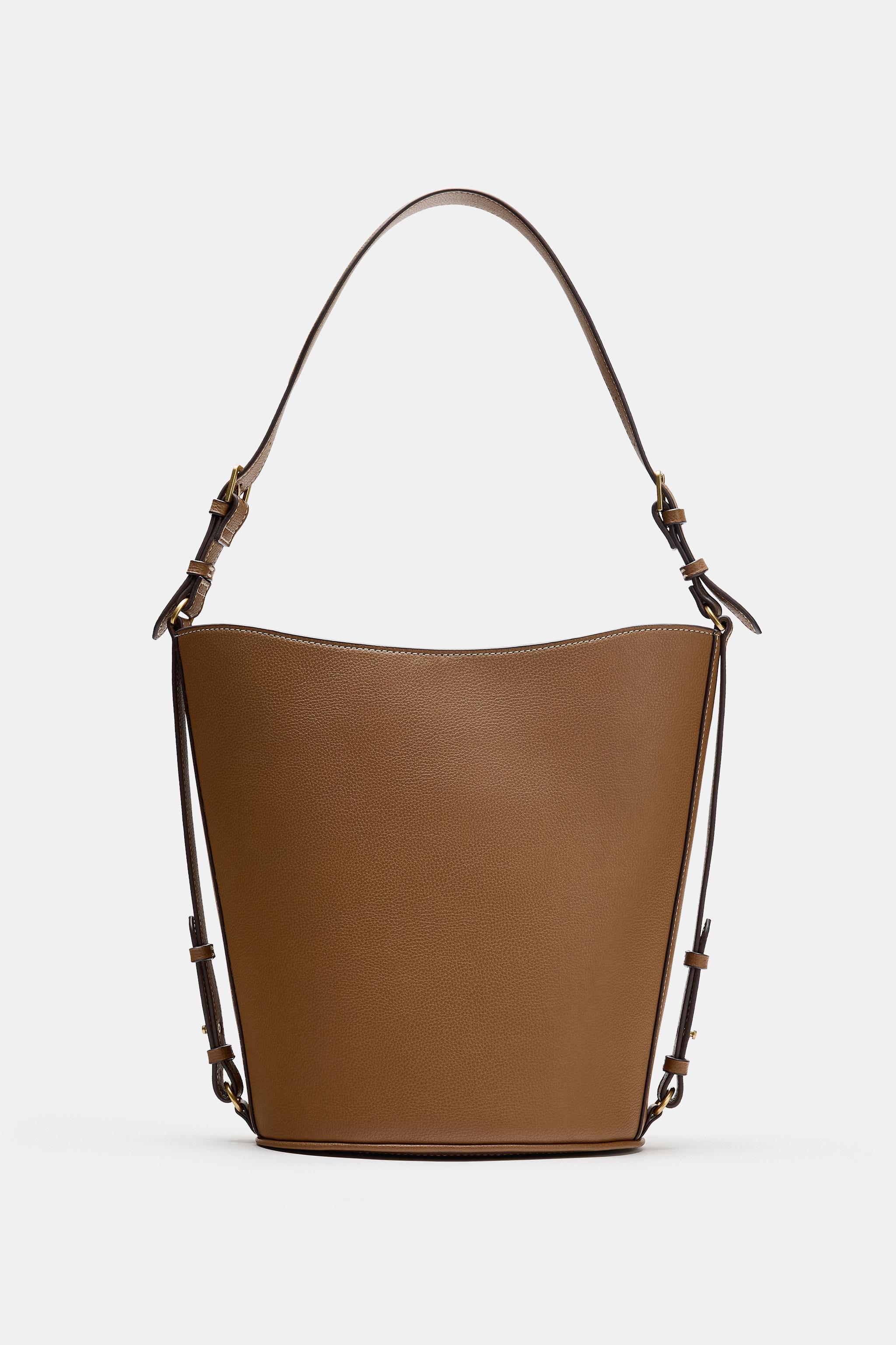 TOPSTITCHED SHOULDER BAG